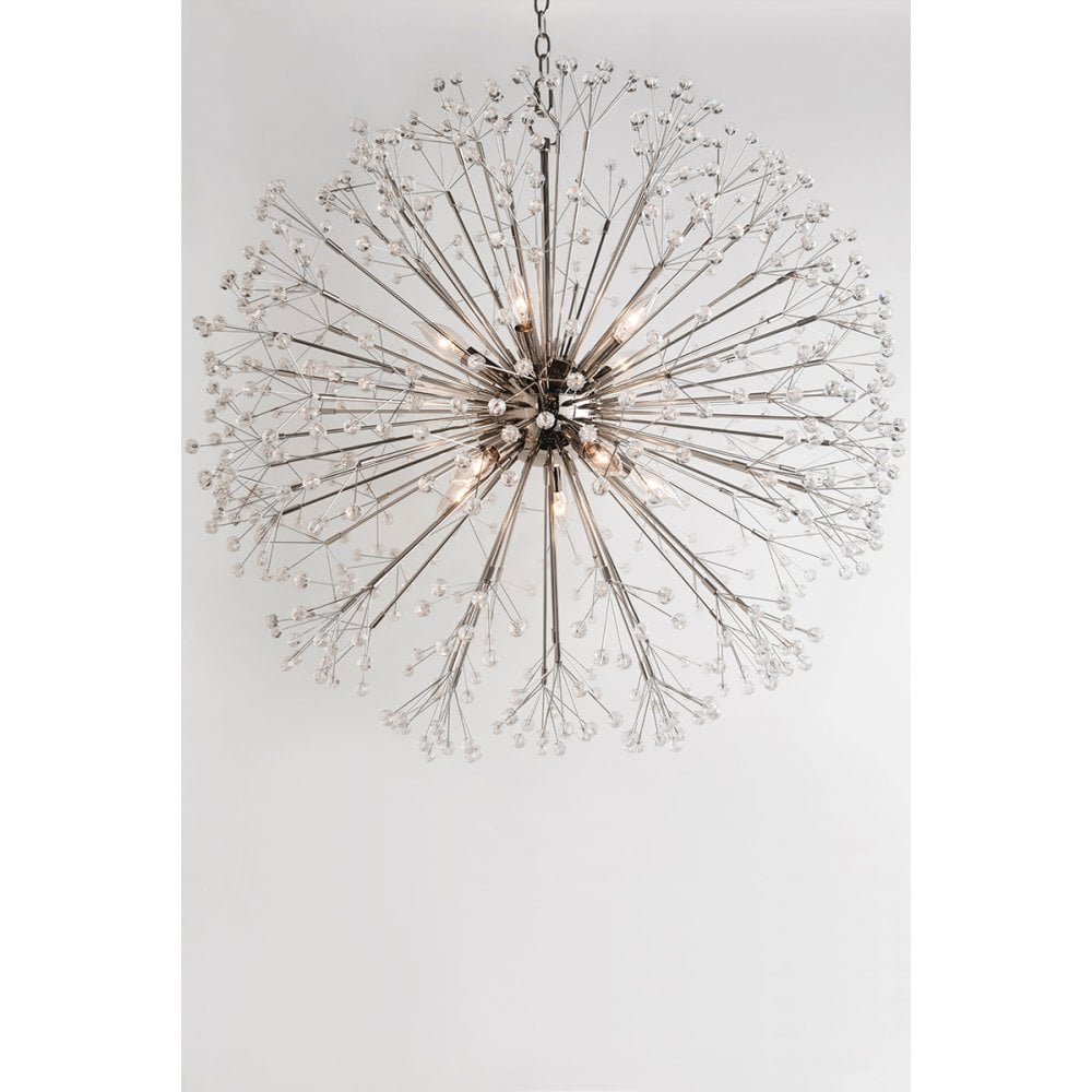 Dunkirk Celestial Branches Flush Mount in Polished Nickel