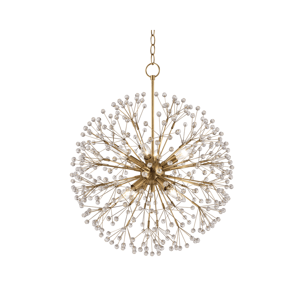 Celestial Brass Orb Chandelier