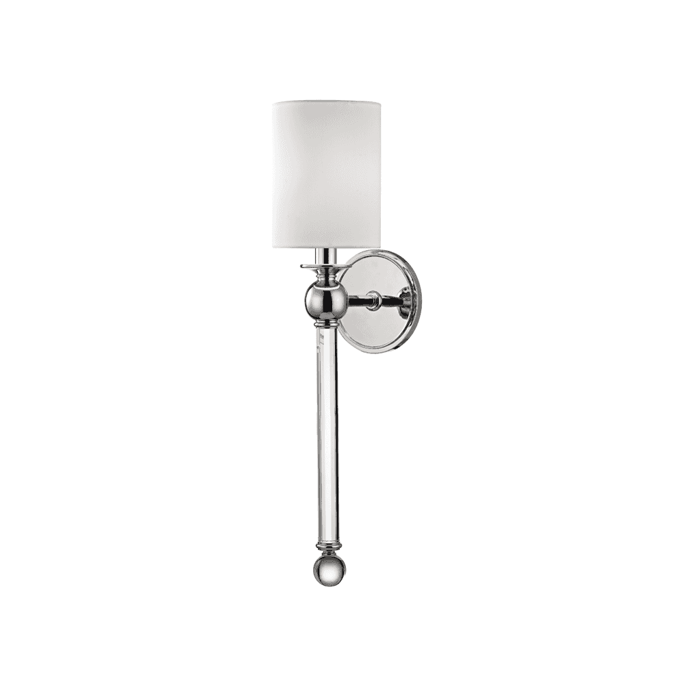 Gordon Crystal Elegance Polished Nickel Wall Sconce