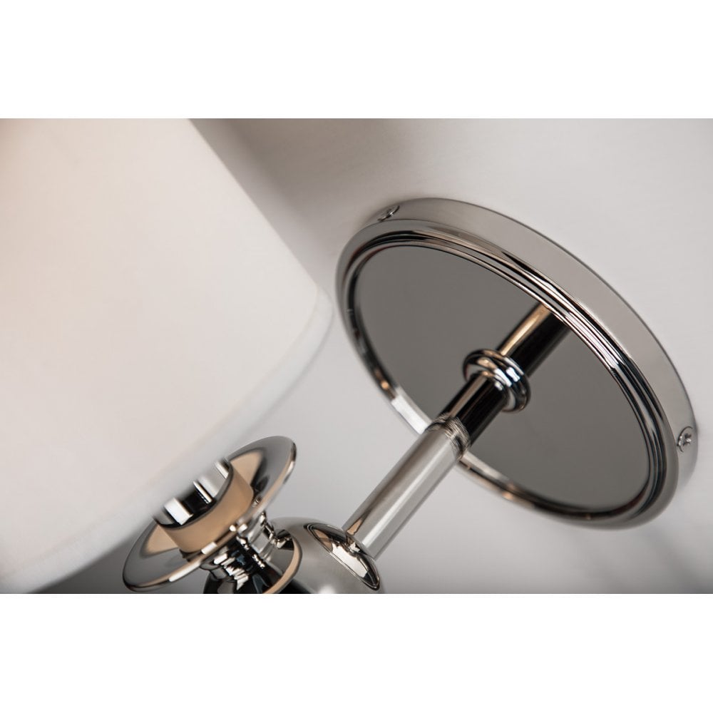 Gordon Crystal Elegance Polished Nickel Wall Sconce