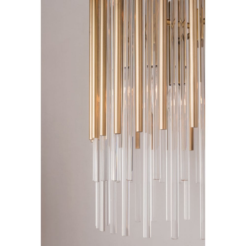 Vintage Brass Drum Pendant Light