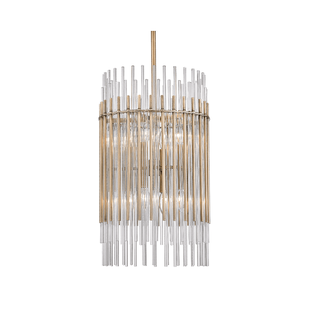 Wallis Contemporary Aged Brass Chandelier