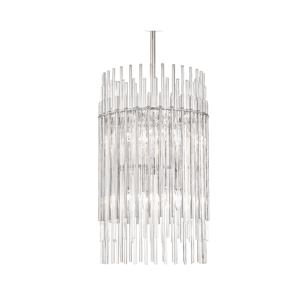 Wallis Contemporary Polished Nickel Chandelier