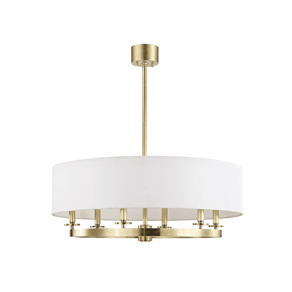 Durham Antique Brass Oval Pendant Light