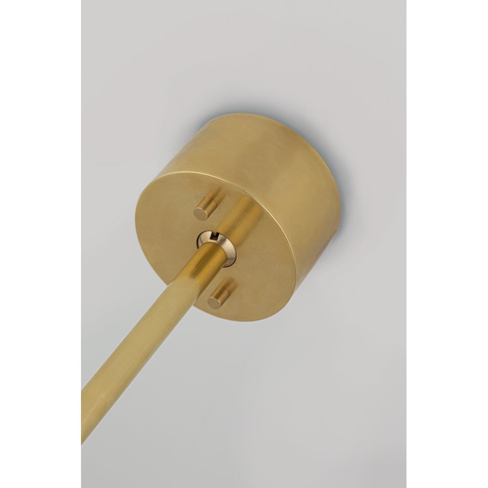 Durham Antique Brass Oval Pendant Light