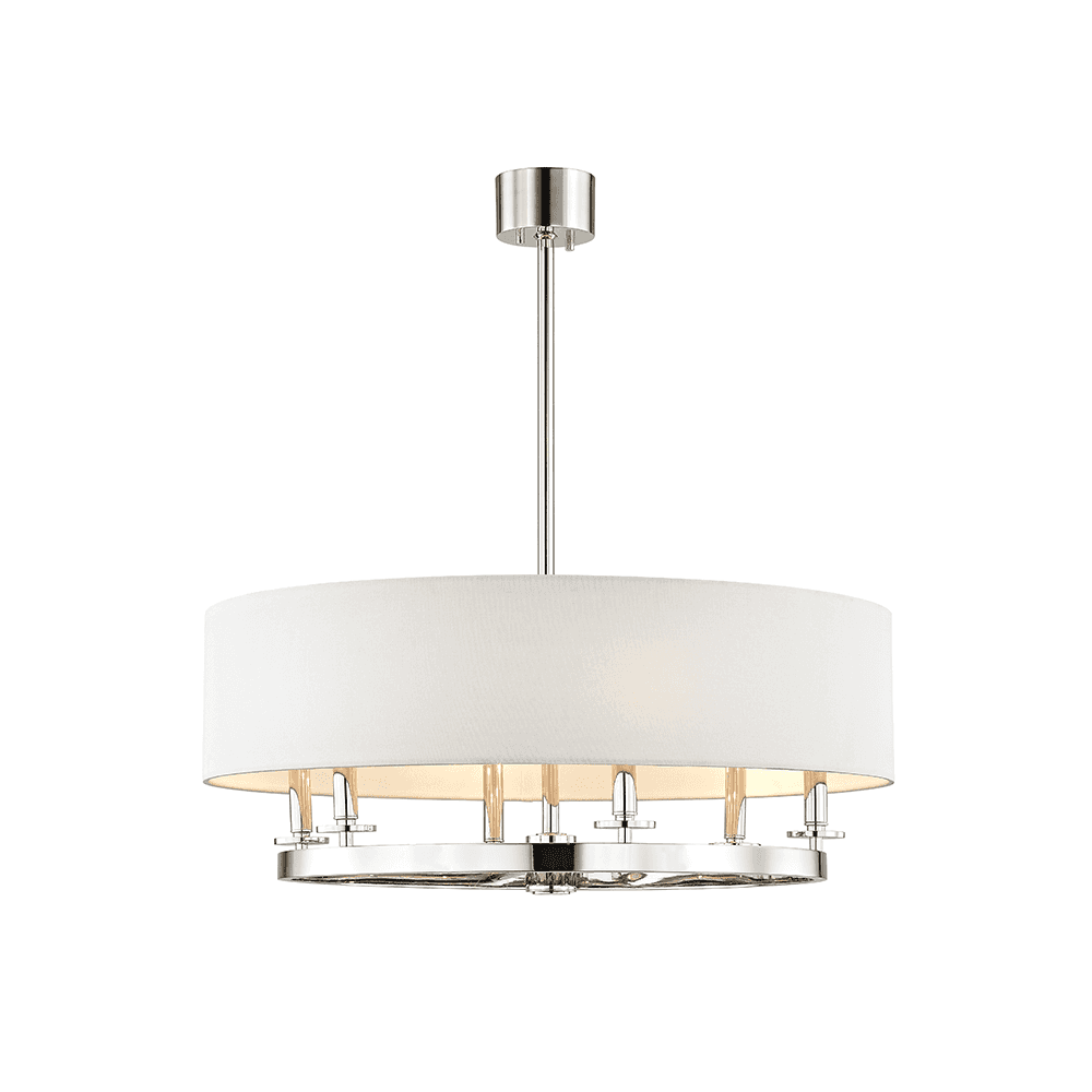 Durham Collection Pendant in Polished Nickel Finish