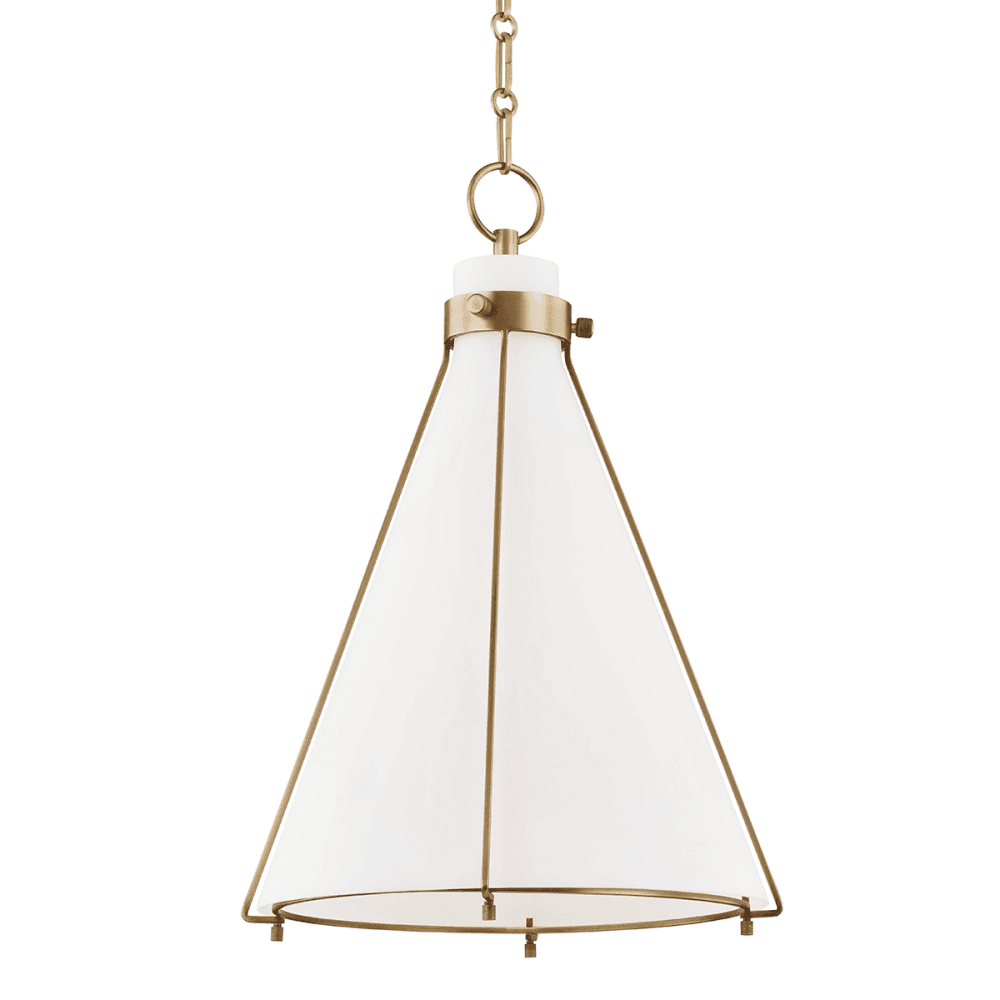 Eldridge Vintage Brass Hanging Light Fixture