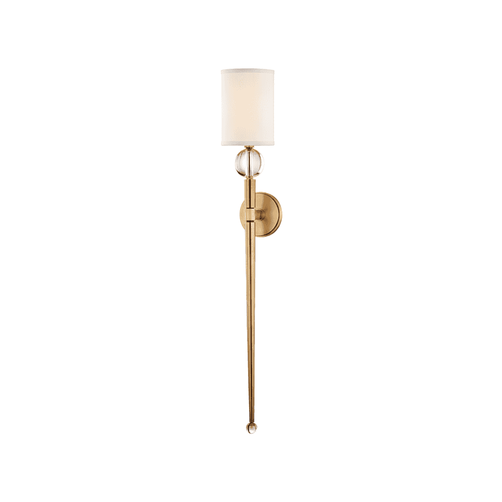 Vintage Elegance Aged Brass Wall Sconce
