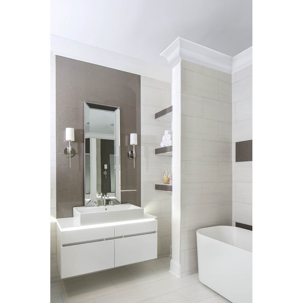 Amherst Crystal Accent Polished Nickel Wall Sconce