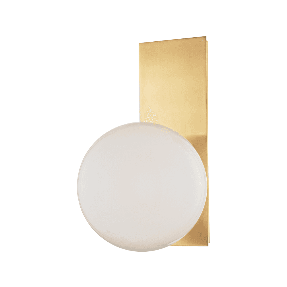 Elegant Hinsdale Brass Globe Wall Sconce