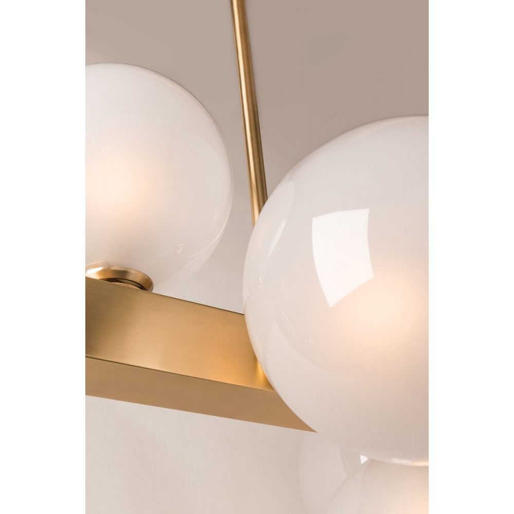 Elegant Hinsdale Brass Globe Wall Sconce