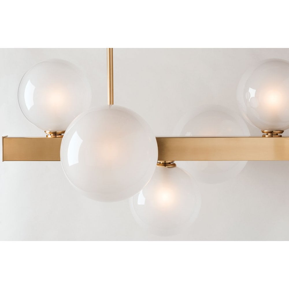 Elegant Hinsdale Brass Globe Wall Sconce