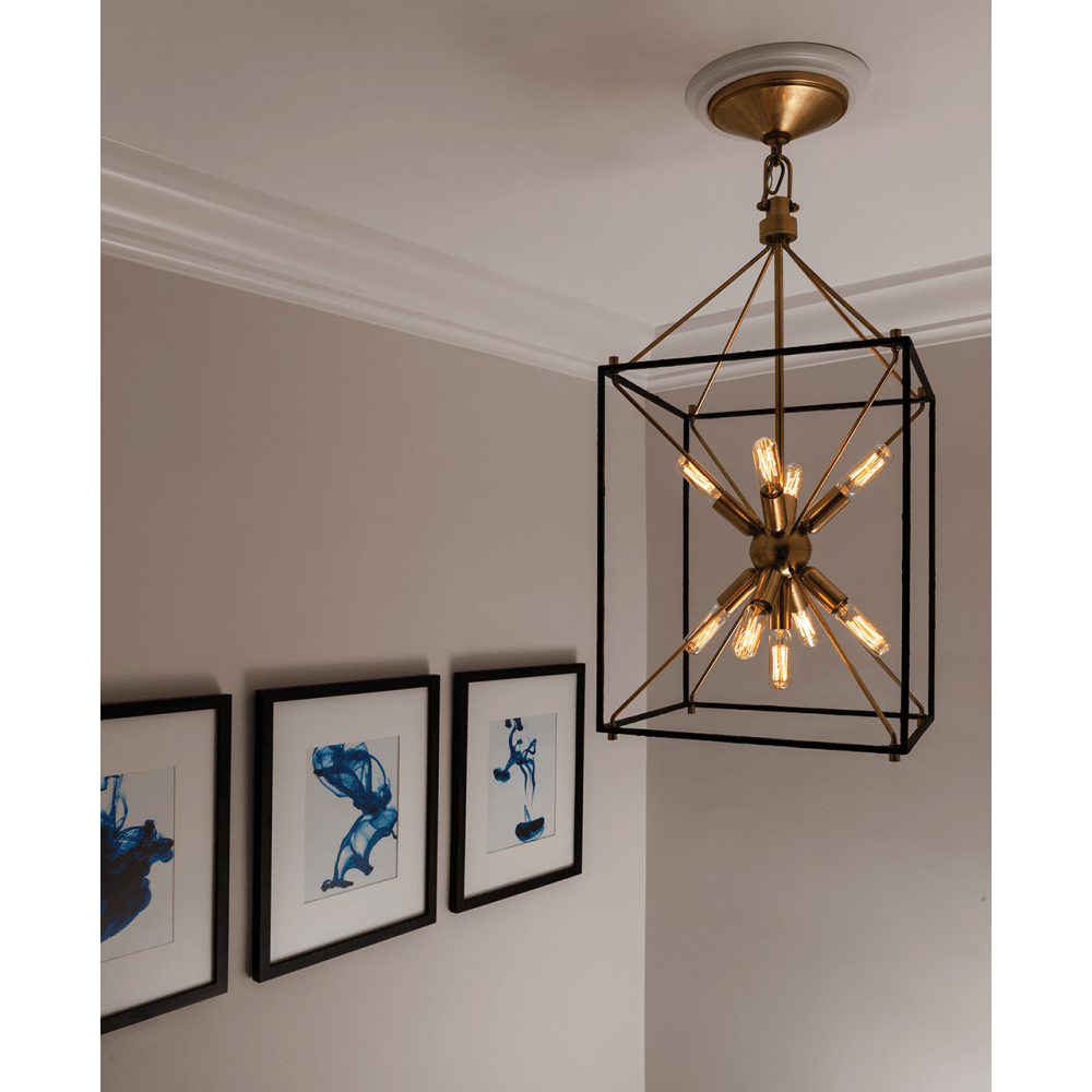 Glendale Vintage Brass Chandelier