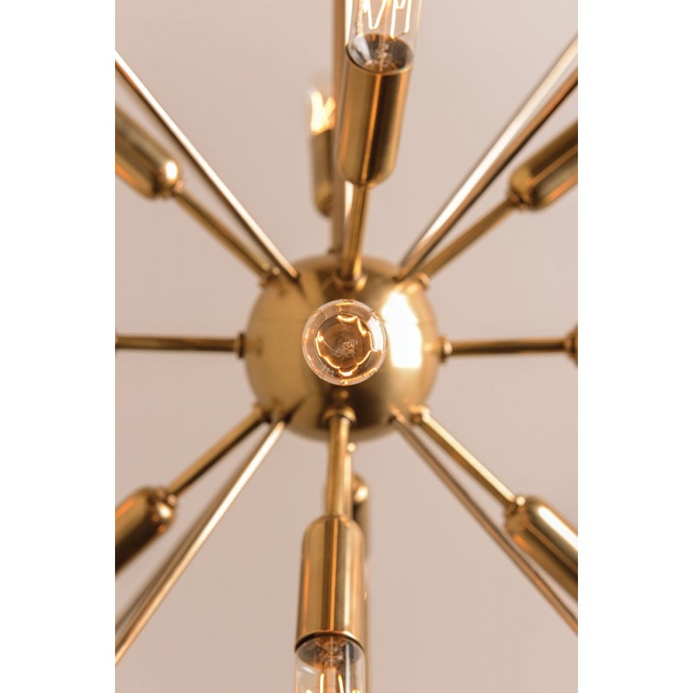 Glendale Aged Brass Sputnik Lantern Pendant