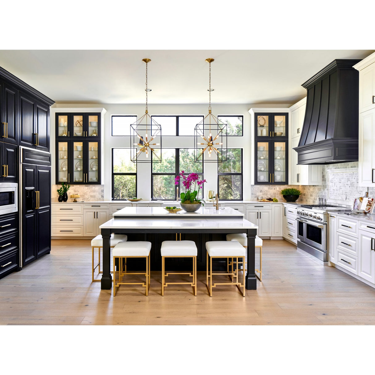 Glendale Aged Brass Sputnik Lantern Pendant