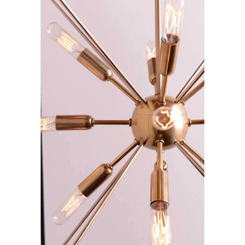 Glendale Aged Brass Sputnik Chandelier