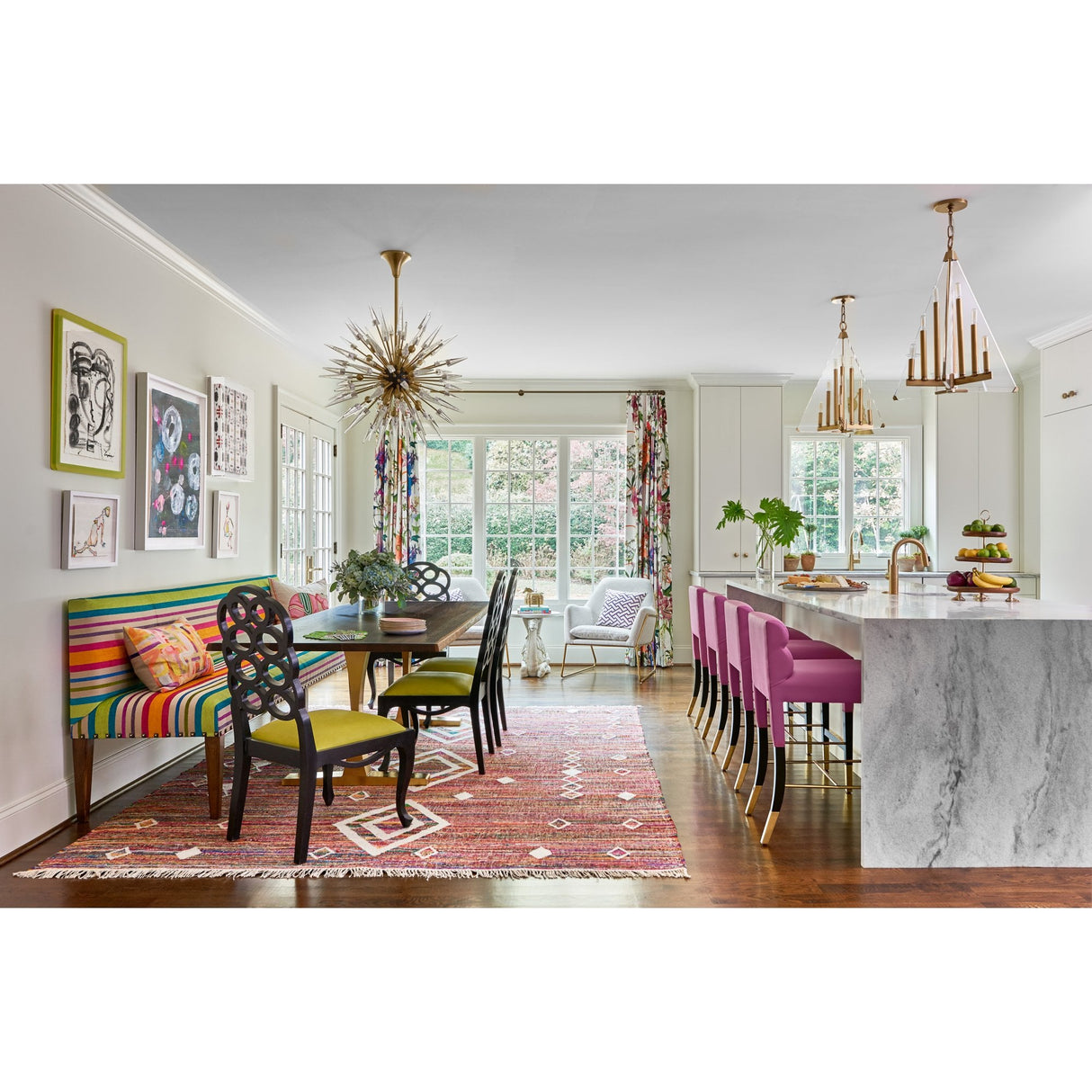 Spartan Elegance Aged Brass Chandelier