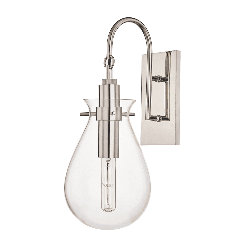 Polished Nickel Ivy Teardrop Wall Sconce by Becki Owens