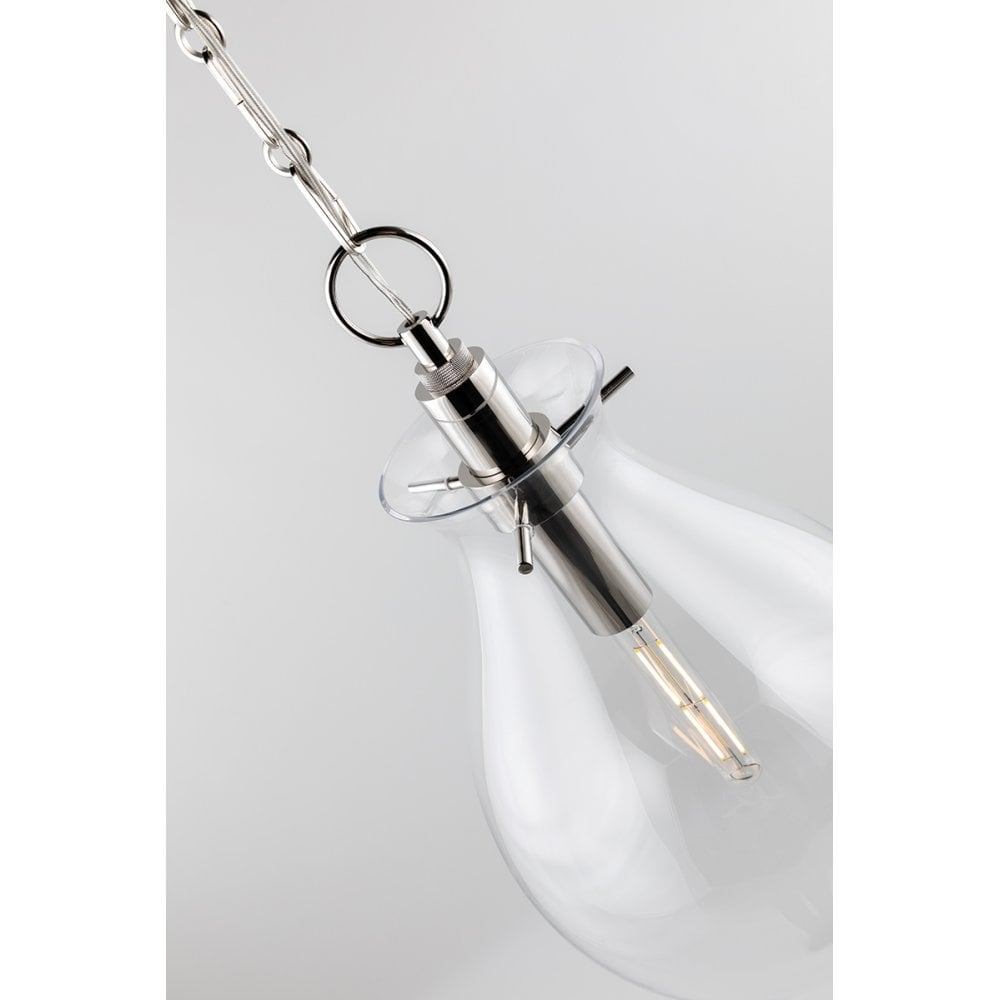 Polished Nickel Ivy Teardrop Wall Sconce by Becki Owens