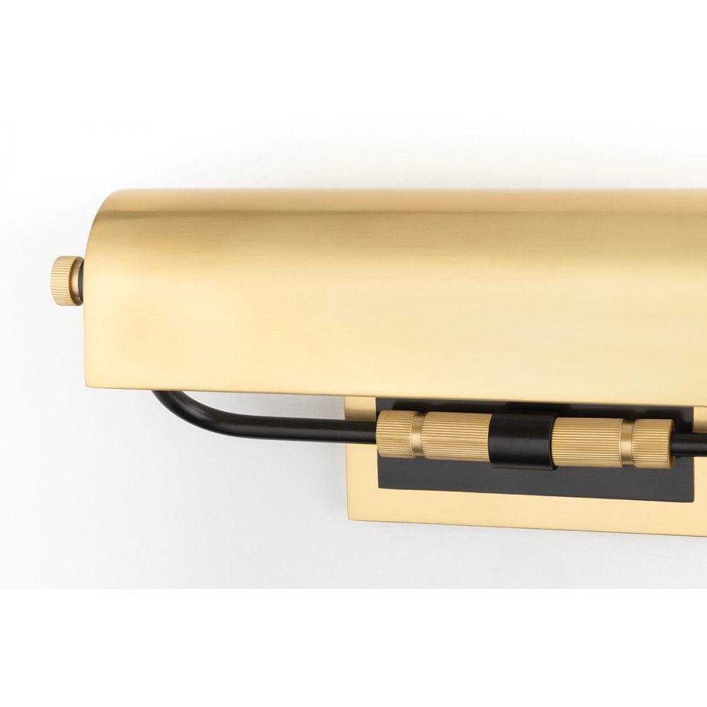 Vintage-Inspired Old Bronze Table Lamp with Ridged Accents