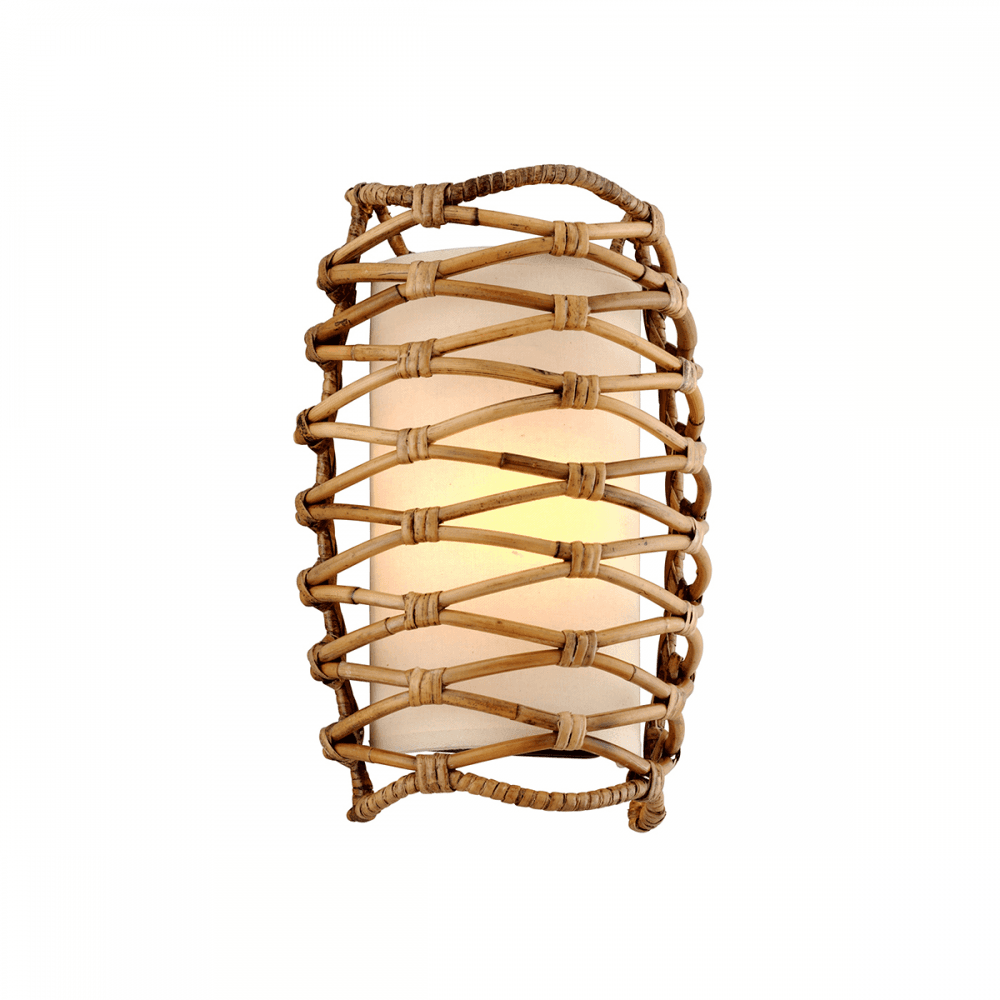 Balboa Rattan Layered Wall Sconce