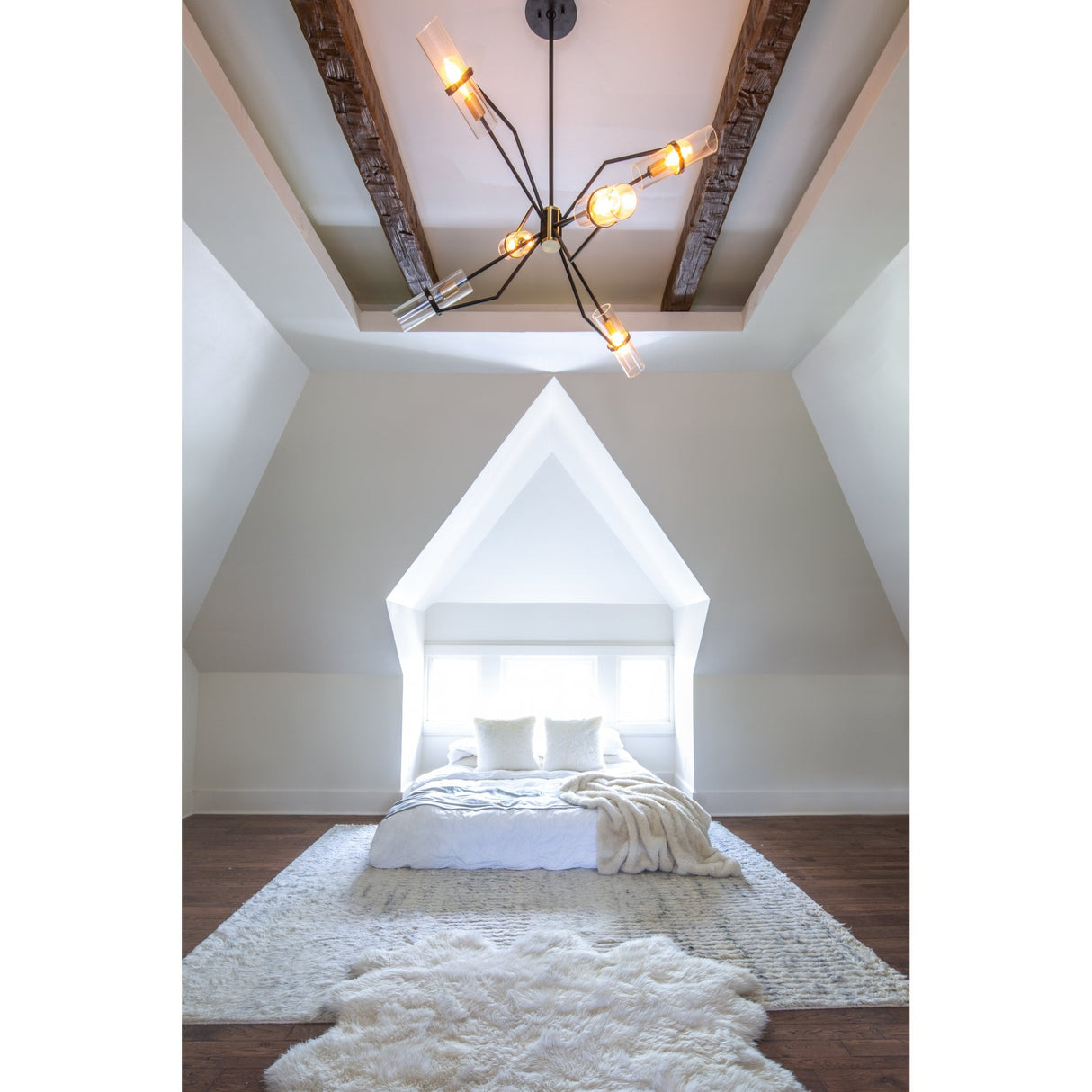 Raef Geometric Glass Cylinder Chandelier