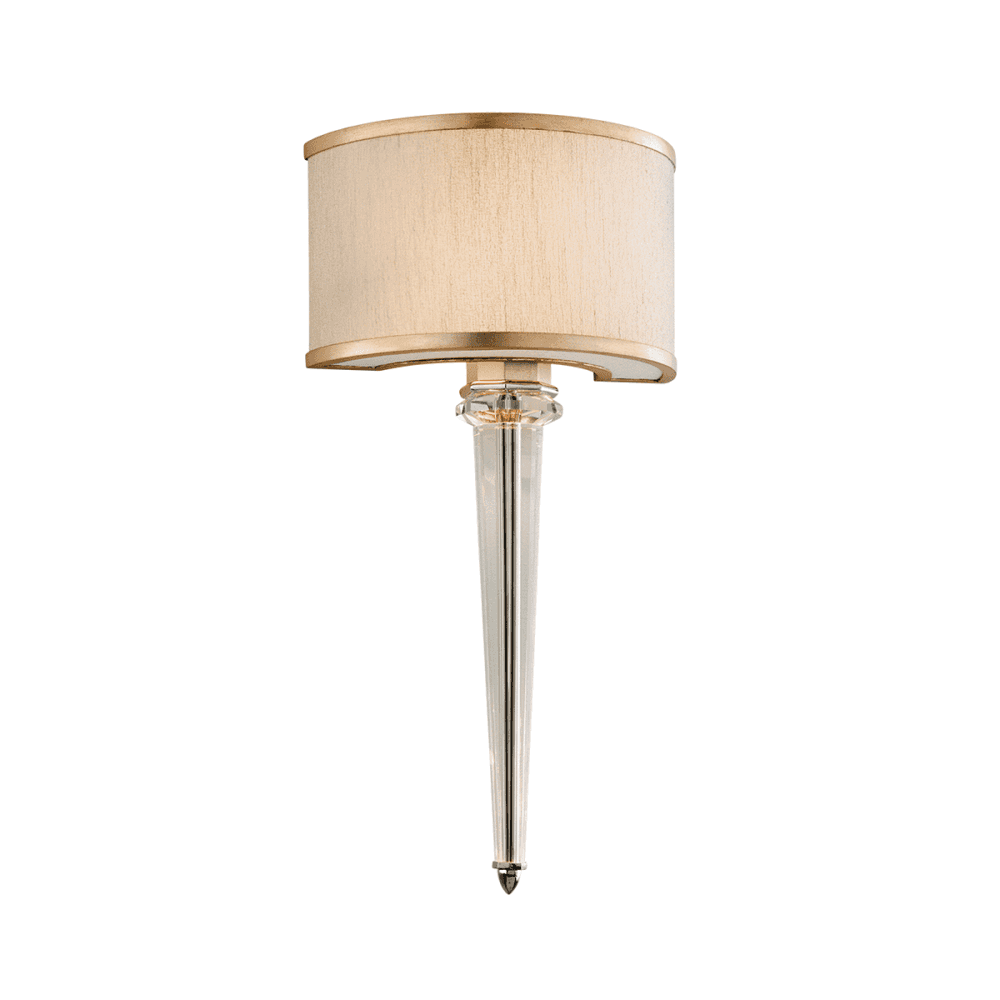 Silver Serenity Leaf Wall Sconce by Harlow