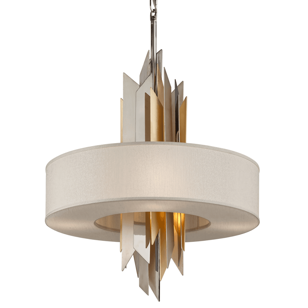 Title: Sleek Dual-Tone Multi-Arm Ceiling Pendant Light