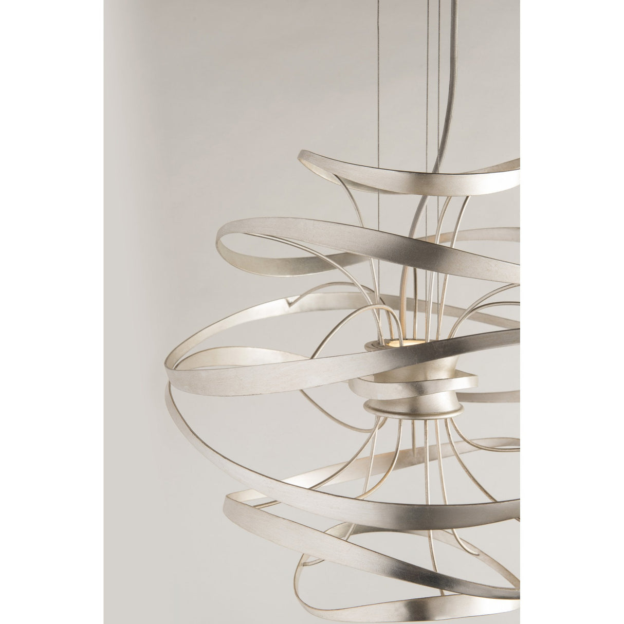 Gold Script Swirl Pendant Light - Calligraphy Collection