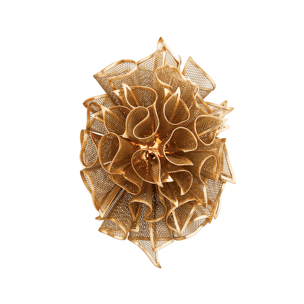 Golden Veil Pulse Wall Sconce