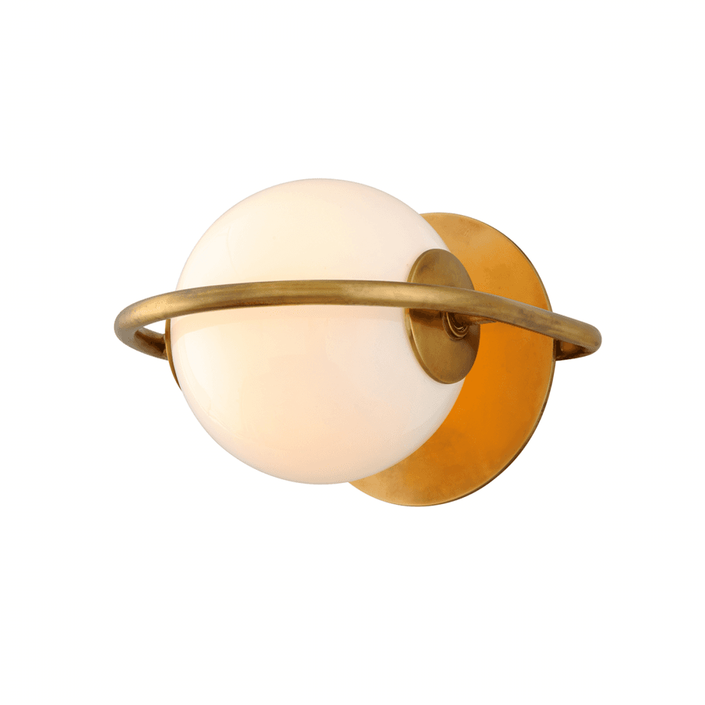 Timeless Pearl Brass Sconce Inspired by Vintage Elegance