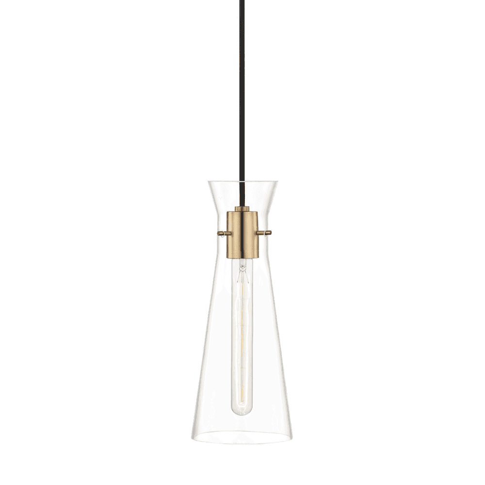 Anya Artisanal Aged Brass Pendant Light