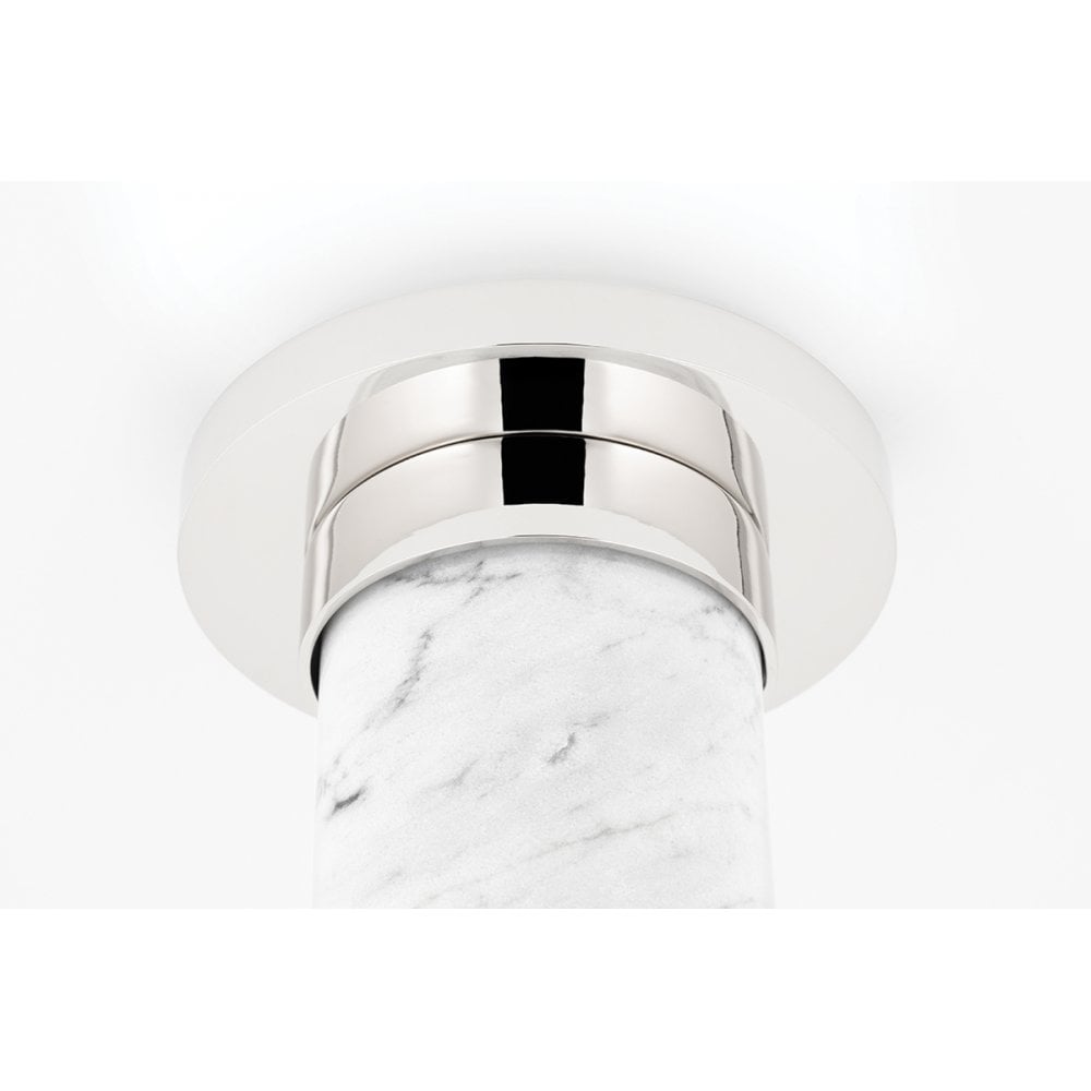 Asime Sophisticated Polished Nickel Dual Bulb Wall Sconce