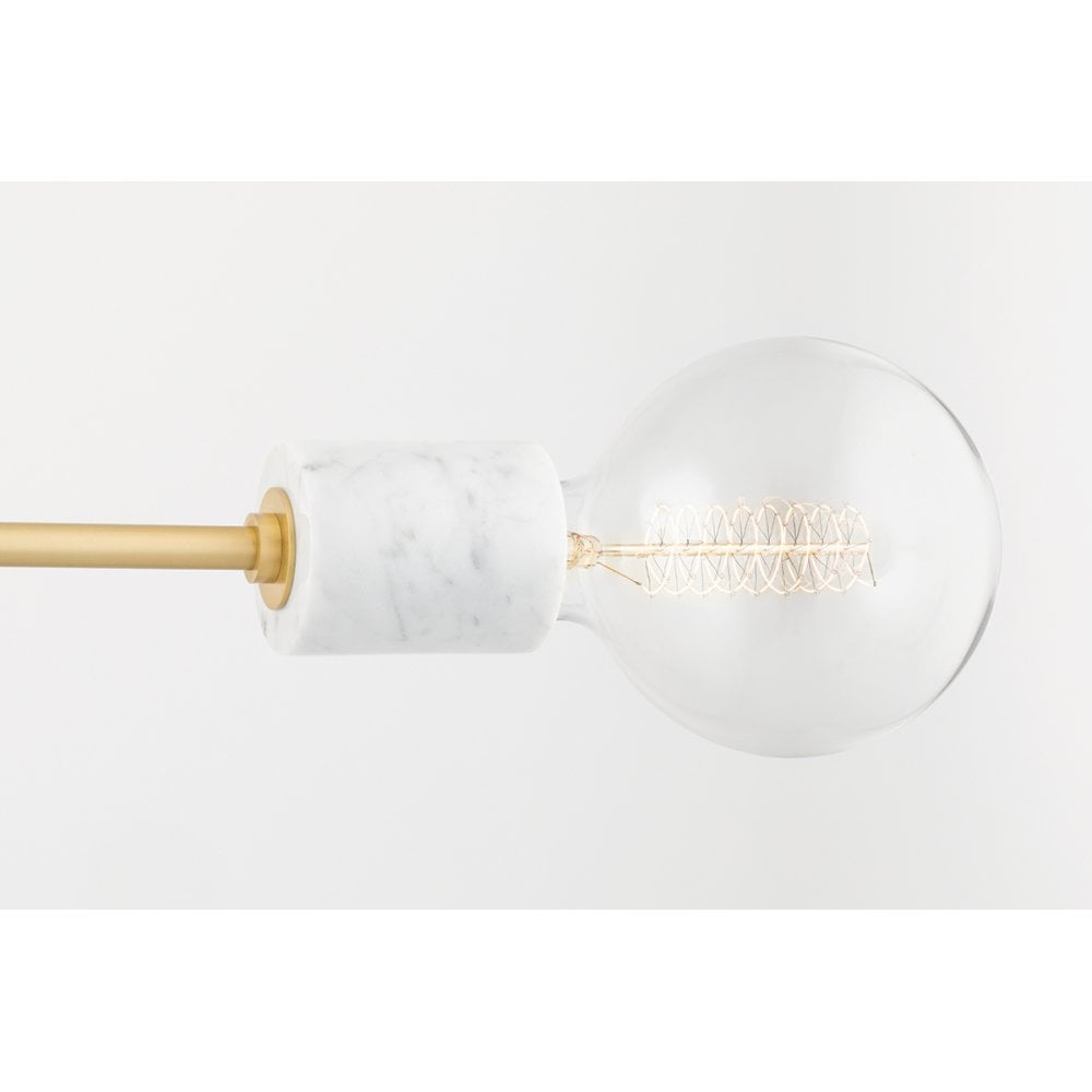 Asime Retro-Chic Brass Multi-Light Pendant