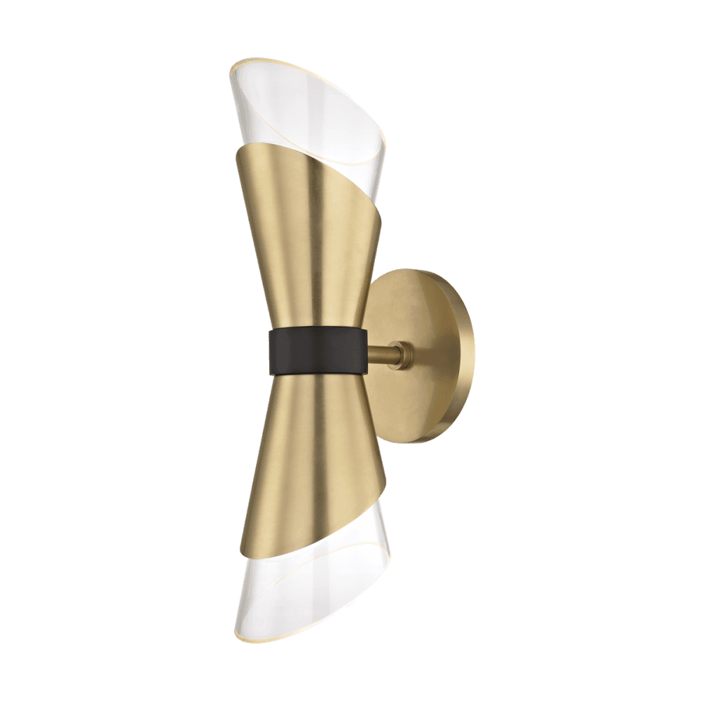 Angie Vintage Dual-Side Aged Brass Wall Sconce