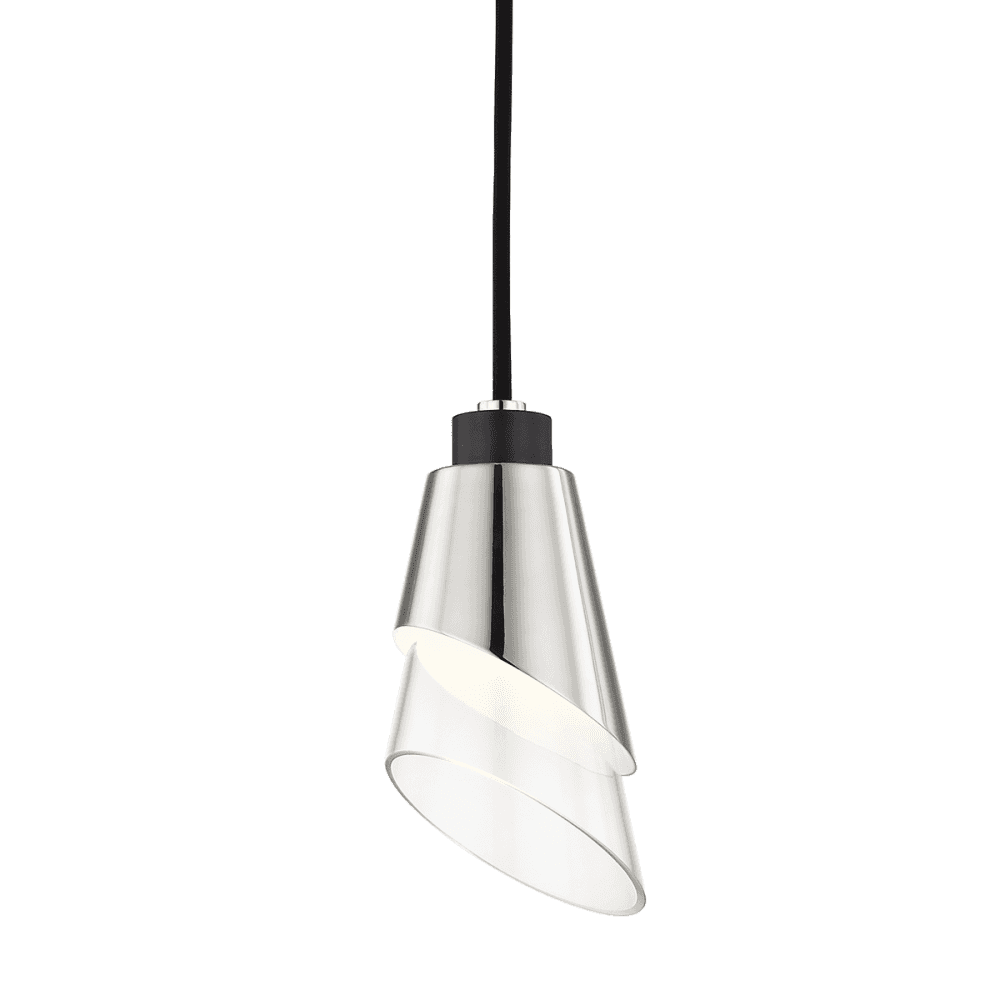 Luminous Elegance: Polished Nickel Pendant Light
