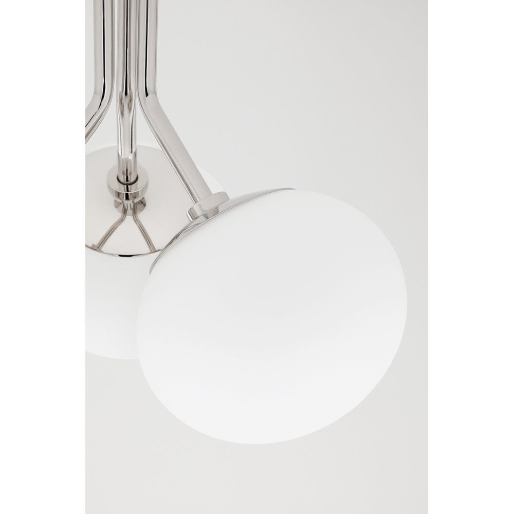 Estee Modern Elegance Polished Nickel Ceiling Light