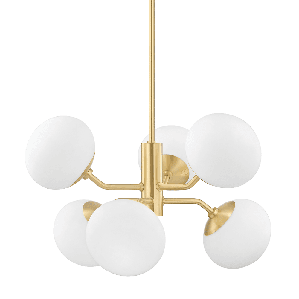 Estee Vintage Brass Luxe Chandelier