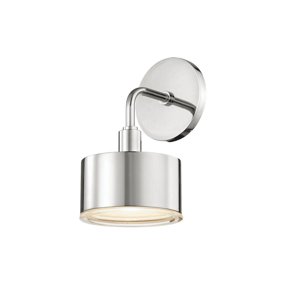 Nora Elegant Polished Nickel Wall Sconce