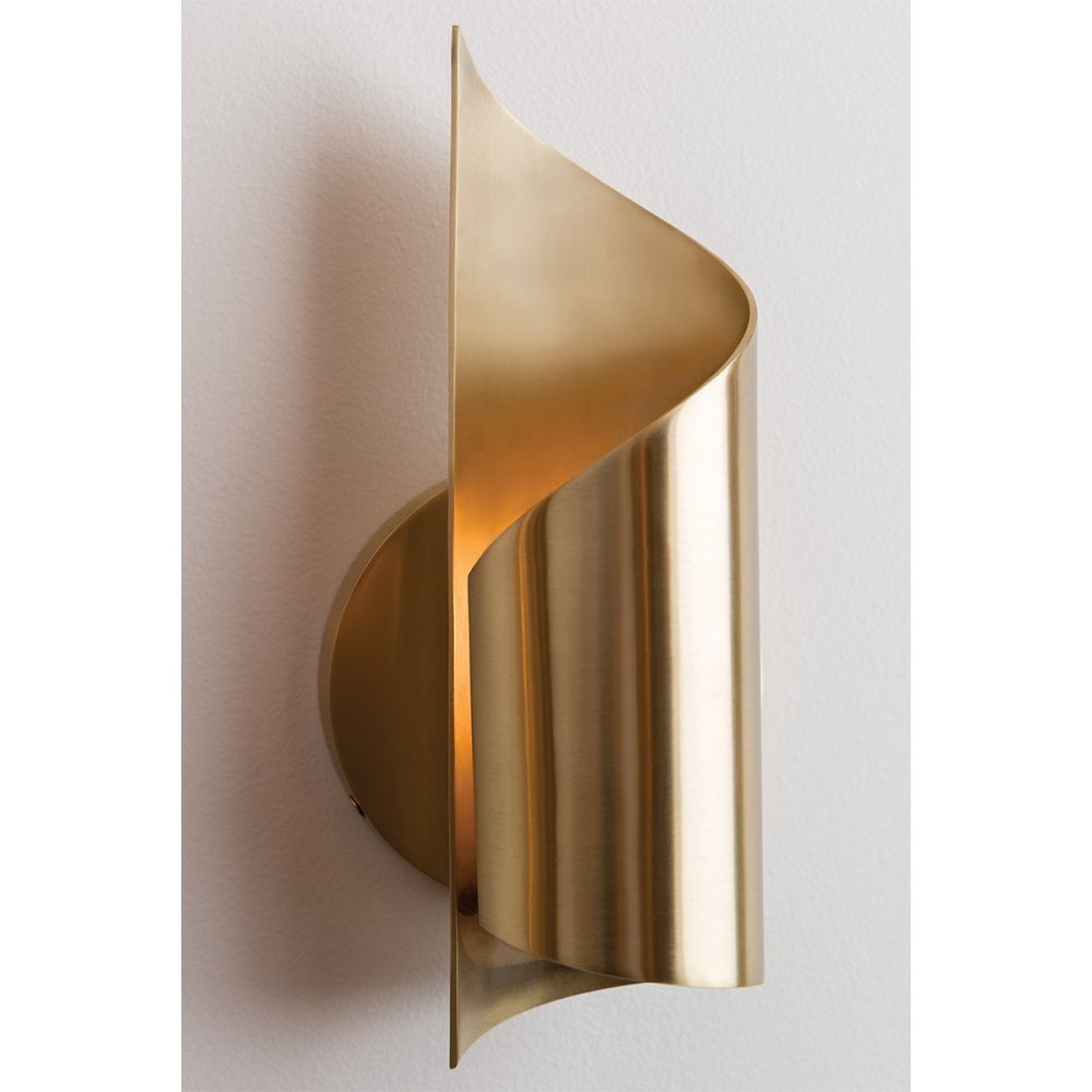 Evie Antique Brass Wall Light Fixture