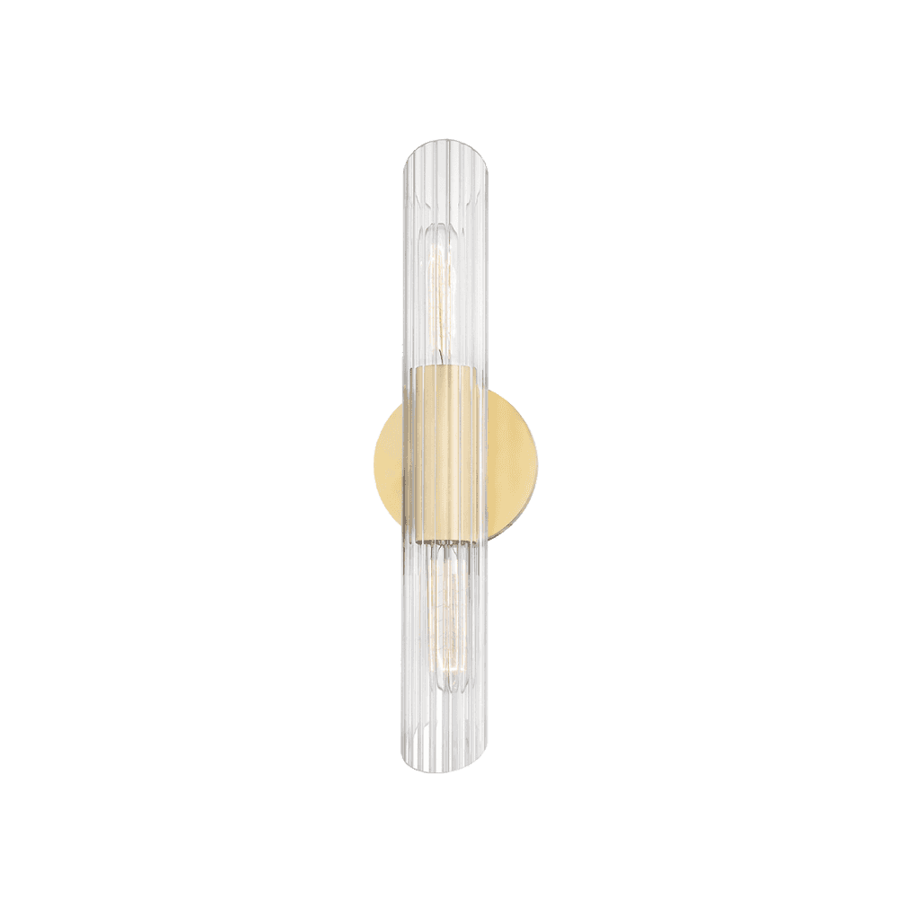 Vintage Elegance Aged Brass Wall Sconce