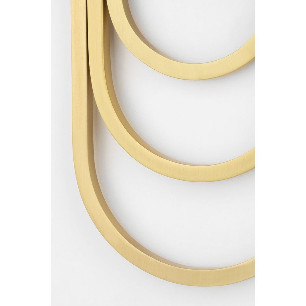 Farah Aged Brass Double Wall Light Fixture