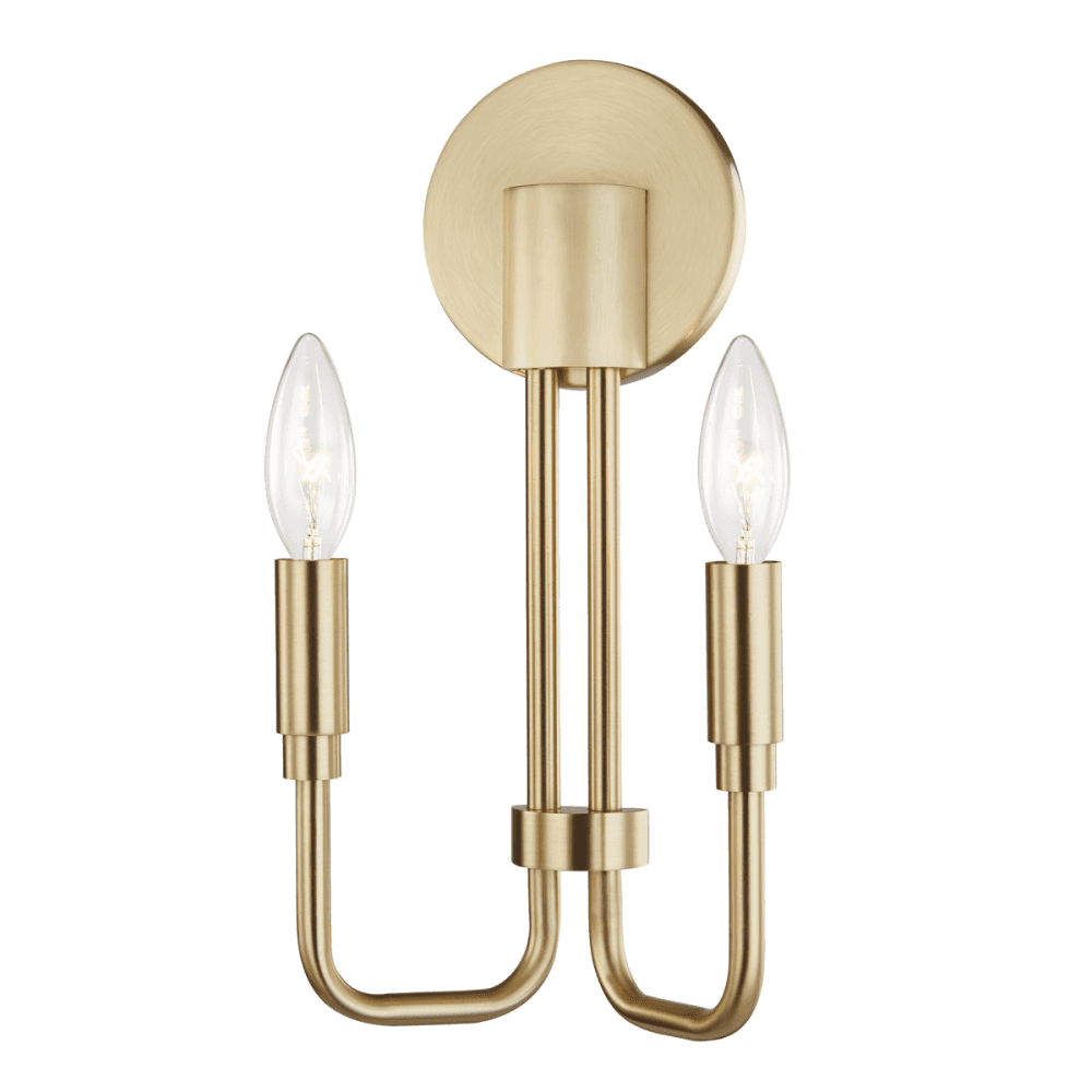 Brigitte Vintage Brass Wall Light