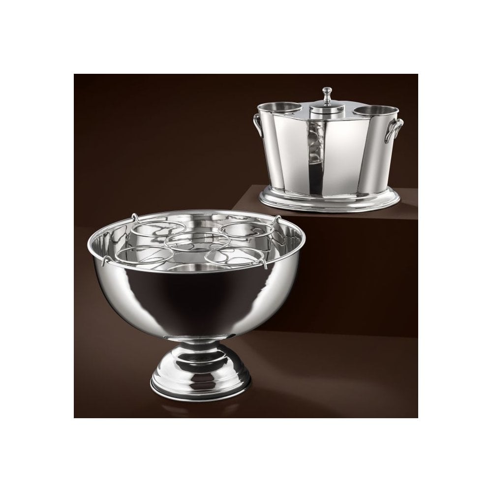 Elegant Nickel Finish Champagne Chiller Urn
