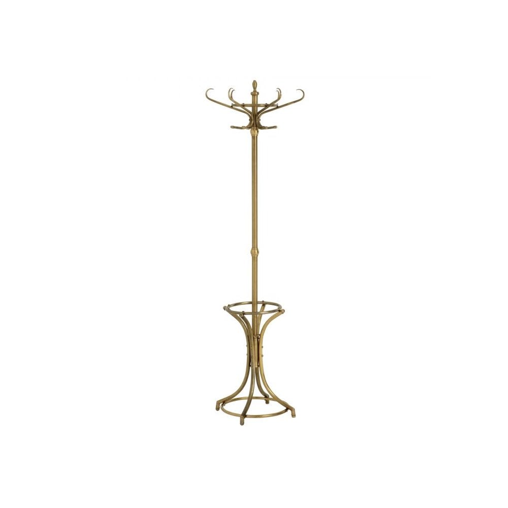 Elegant Kent Coat Rack in Antique Brass Finish