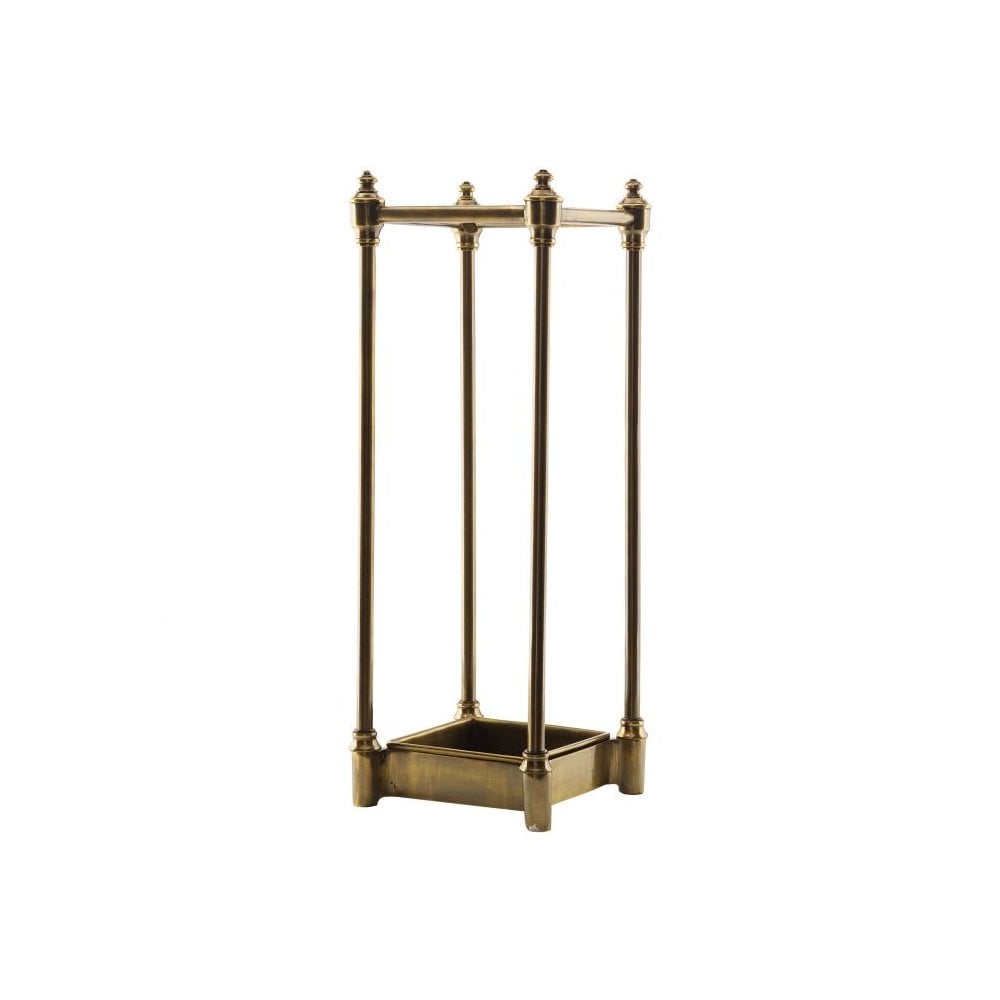 Armadale Antique Brass Umbrella Stand with Removable Drip Tray