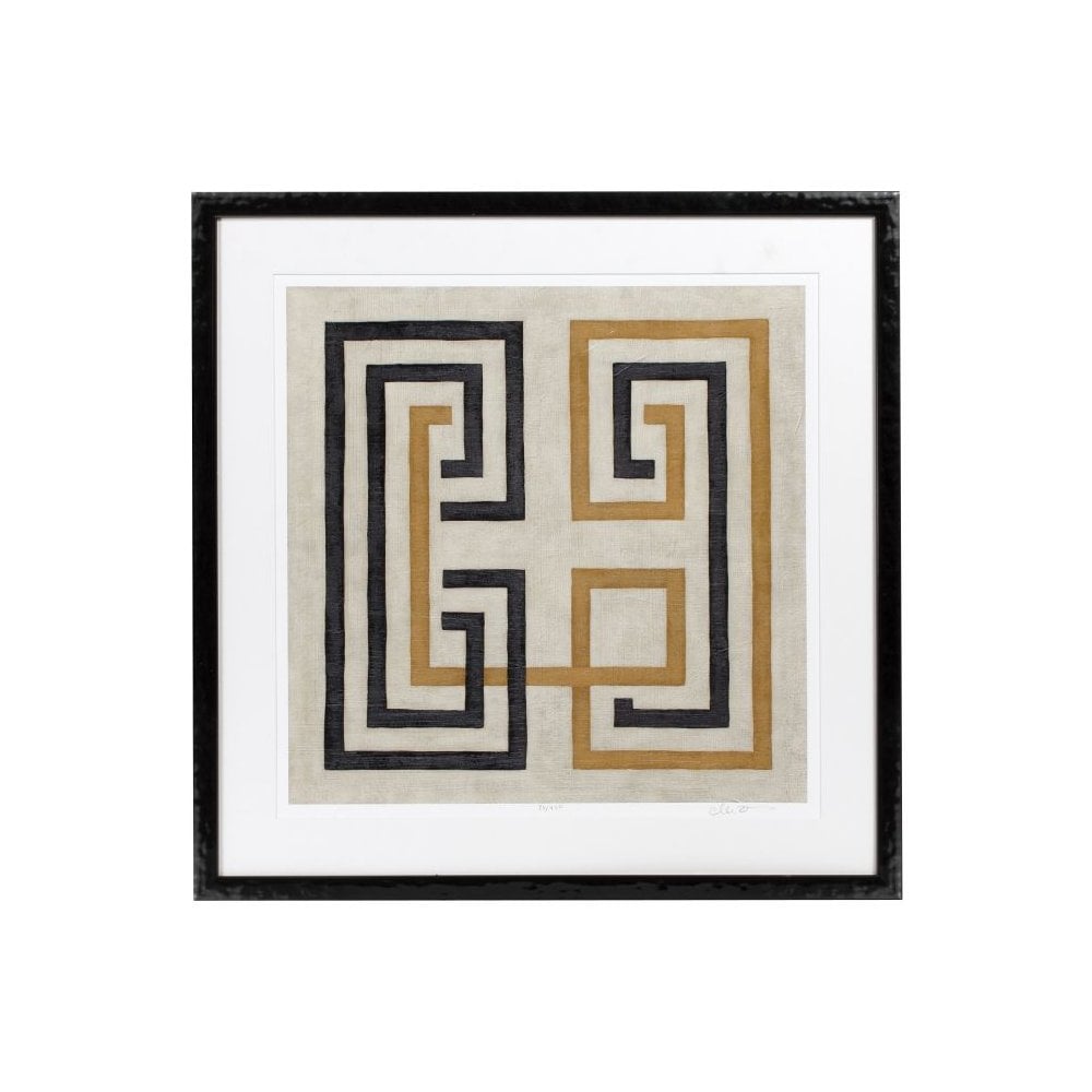 Diversion Prints Duo in Elegant Piano Black Frames