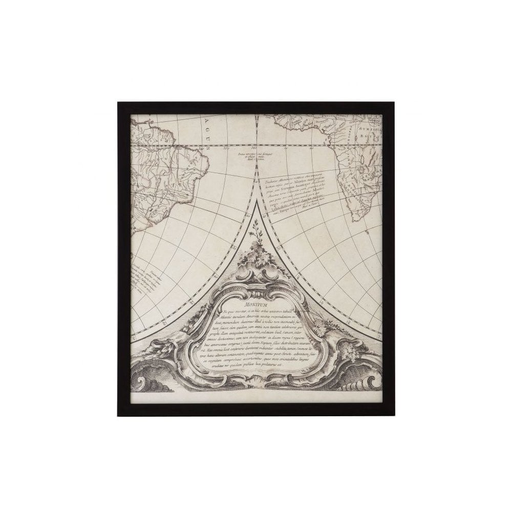 Orbis Vetus Collection: Vintage Earth Perspective Prints, Framed Set of 6