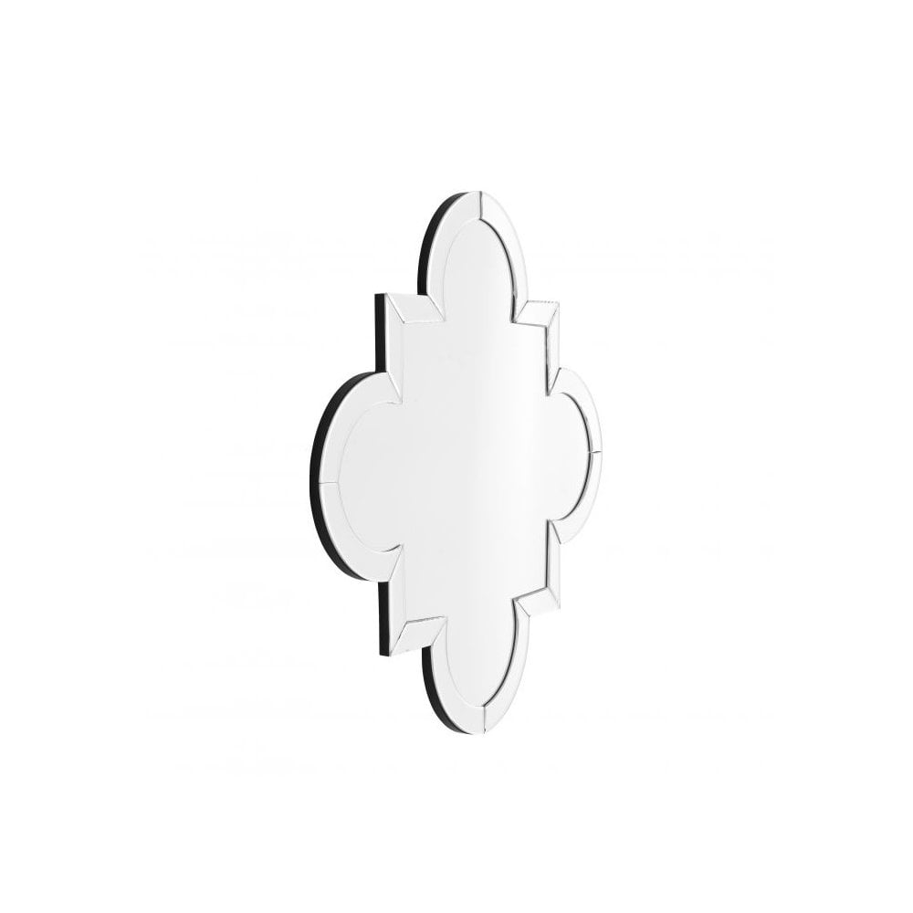 Gothic Quatrefoil Bevelled Mirror – 77 cm Elegant Indoor Wall Decor