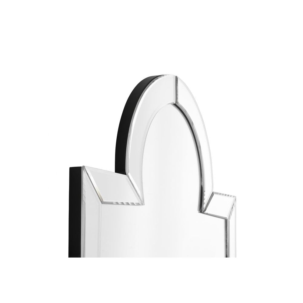 Gothic Quatrefoil Bevelled Mirror – 77 cm Elegant Indoor Wall Decor